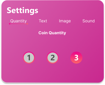 setting for virtual coin flip